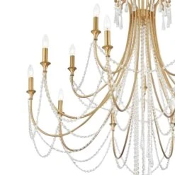 Crystorama Arcadia 46 1/4"W Antique Gold 15-Light Chandelier 8 Crystorama Arcadia 46 1/4"W Antique Gold 15-Light Chandelier -Golden Lighting Shop crystorama arcadia 46 and one quarter inchw antique gold 15 light chandelier 99x14views1