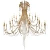 Crystorama Arcadia 61" Wide Antique Gold 28-Light Chandelier -Golden Lighting Shop crystorama arcadia 61 inch wide antique gold 28 light chandelier 99x28