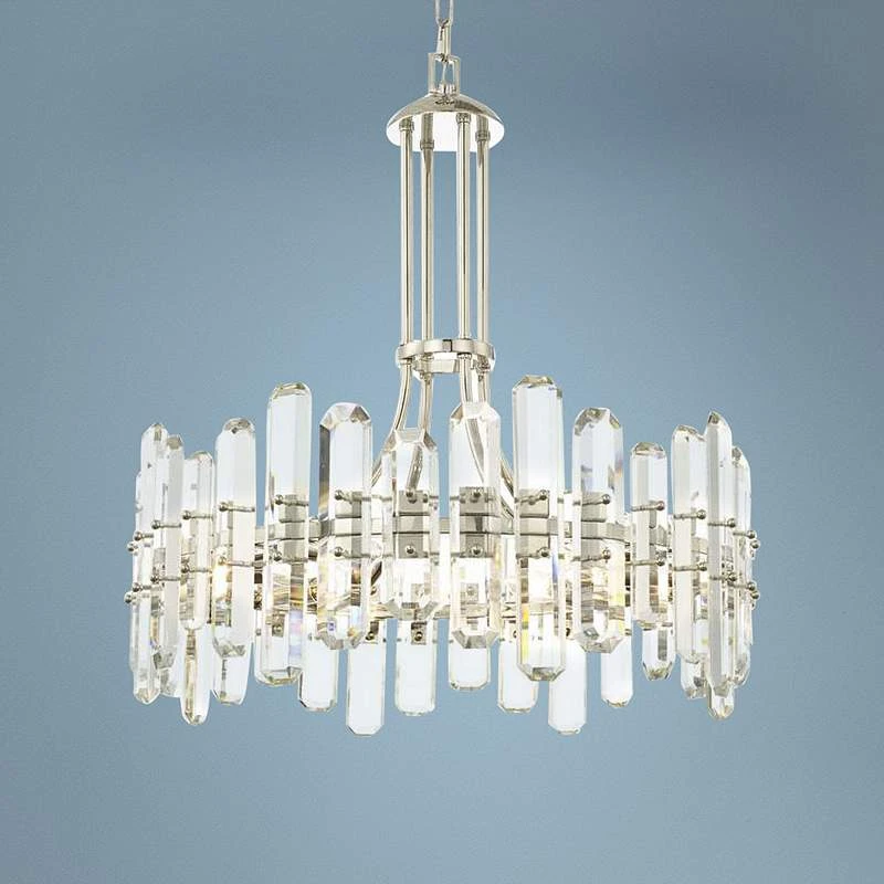 Crystorama Bolton 24 3/4" Wide Polished Nickel Crystal Chandelier 3 Crystorama Bolton 24 3/4" Wide Polished Nickel Crystal Chandelier