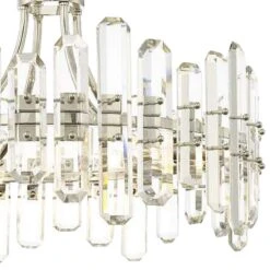 Crystorama Bolton 24 3/4" Wide Polished Nickel Crystal Chandelier 7 Crystorama Bolton 24 3/4" Wide Polished Nickel Crystal Chandelier -Golden Lighting Shop crystorama bolton 24 and three quarter inch wide polished nickel crystal chandelier 71y32views1