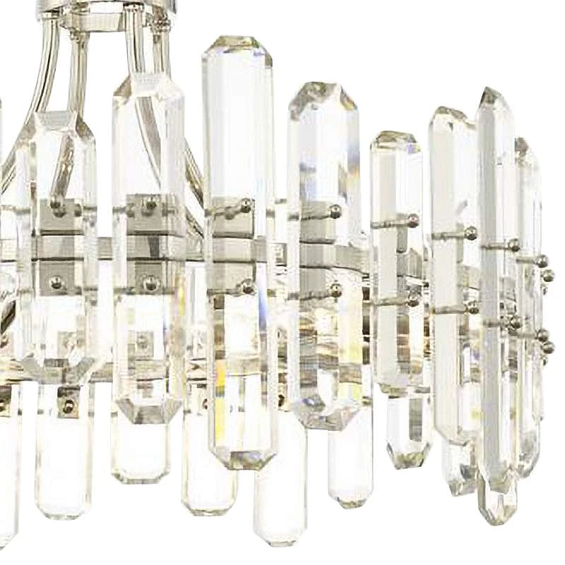 Crystorama Bolton 24 3/4" Wide Polished Nickel Crystal Chandelier 5 Crystorama Bolton 24 3/4" Wide Polished Nickel Crystal Chandelier - Image 3