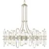Crystorama Bolton 31"W Polished Nickel 12-Light Crystal Chandelier -Golden Lighting Shop crystorama bolton 31 inchw polished nickel 12 light crystal chandelier 70n37
