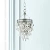 Crystorama Calypso 7 1/2"W Convertible Chrome Mini Pendant