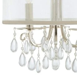 Crystorama Hampton Polished Chrome 14" Wide Mini Chandelier -Golden Lighting Shop crystorama hampton polished chrome 14 inch wide mini chandelier p9677views1