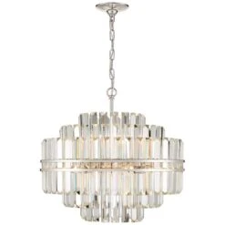 Crystorama Hayes 22" Wide 12-Light Nickel And Crystal Chandelier 11 Crystorama Hayes 22" Wide 12-Light Nickel And Crystal Chandelier -Golden Lighting Shop crystorama hayes 22 inch wide 12 light nickel and crystal chandelier 236r2
