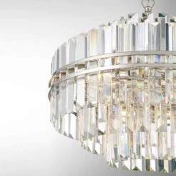Crystorama Hayes 22" Wide 12-Light Nickel And Crystal Chandelier 13 Crystorama Hayes 22" Wide 12-Light Nickel And Crystal Chandelier -Golden Lighting Shop crystorama hayes 22 inch wide 12 light nickel and crystal chandelier 236r2views2