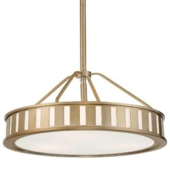 Crystorama Kendal 15 1/2"W Vibrant Gold Drum Pendant Light -Golden Lighting Shop crystorama kendal 15 and one half inchw vibrant gold drum pendant light 170n1