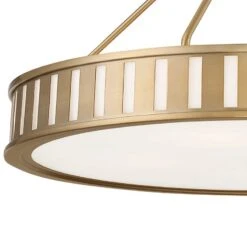 Crystorama Kendal 22 1/2"W Vibrant Gold Drum Pendant Light -Golden Lighting Shop crystorama kendal 22 and one half inchw vibrant gold drum pendant light 172n1views1