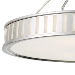 Crystorama Kendal 28"W Polished Nickel Drum Pendant Light 10 Crystorama Kendal 28"W Polished Nickel Drum Pendant Light -Golden Lighting Shop crystorama kendal 28 inchw polished nickel drum pendant light 173n1views1