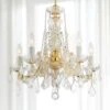 Crystorama Maria Theresa 20" Wide 5-Light Gold Chandelier -Golden Lighting Shop crystorama maria theresa 20 inch wide 5 light gold chandelier 655e0cropped