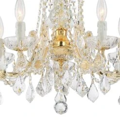 Crystorama Maria Theresa 20" Wide 5-Light Gold Chandelier -Golden Lighting Shop crystorama maria theresa 20 inch wide 5 light gold chandelier 655e0views1
