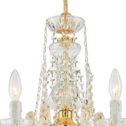 Crystorama Maria Theresa 20" Wide 5-Light Gold Chandelier -Golden Lighting Shop crystorama maria theresa 20 inch wide 5 light gold chandelier 655e0views2