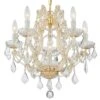 Crystorama Maria Theresa 20"W Gold 6-Light Crystal Chandelier -Golden Lighting Shop crystorama maria theresa 20 inchw gold 6 light crystal chandelier 957e1