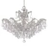 Crystorama Maria Theresa 27"W Chrome 6-Light Crystal Chandelier -Golden Lighting Shop crystorama maria theresa 27 inchw chrome 6 light crystal chandelier 5c708