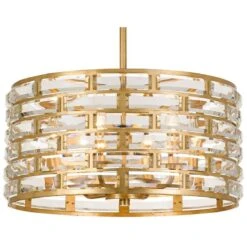 Crystorama Meridian 20" Wide Antique Gold Chandelier -Golden Lighting Shop crystorama meridian 20 inch wide antique gold chandelier 62y76