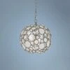Crystorama Palla 13" Wide Antique Silver Orb Pendant Light -Golden Lighting Shop crystorama palla 13 inch wide antique silver orb pendant light v2030cropped