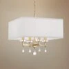 Crystorama Paxton 16" Wide Antique Gold 4-Light Chandelier