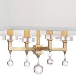 Crystorama Paxton 16" Wide Antique Gold 4-Light Chandelier -Golden Lighting Shop crystorama paxton 16 inch wide antique gold 4 light chandelier 71y17views1