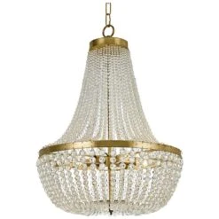 Crystorama Rylee 18" Wide Antique Gold Chandelier 6 Crystorama Rylee 18" Wide Antique Gold Chandelier -Golden Lighting Shop crystorama rylee 18 inch wide antique gold chandelier 22m56