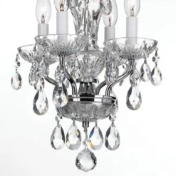 Crystorama Traditional Crystal 11"W Chrome Mini Chandelier -Golden Lighting Shop crystorama traditional crystal 11 inchw chrome mini chandelier 6r544views2