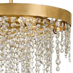 Crystorama Winham 20"W Antique Gold And Crystal Chandelier -Golden Lighting Shop crystorama winham 20 inchw antique gold and crystal chandelier 71y39views1