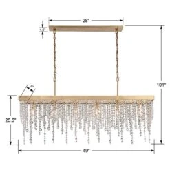 Crystorama Winham 49" Wide Gold 6-Light Island Pendant Light 9 Crystorama Winham 49" Wide Gold 6-Light Island Pendant Light -Golden Lighting Shop crystorama winham 49 inch wide gold 6 light island pendant light 83f47views3