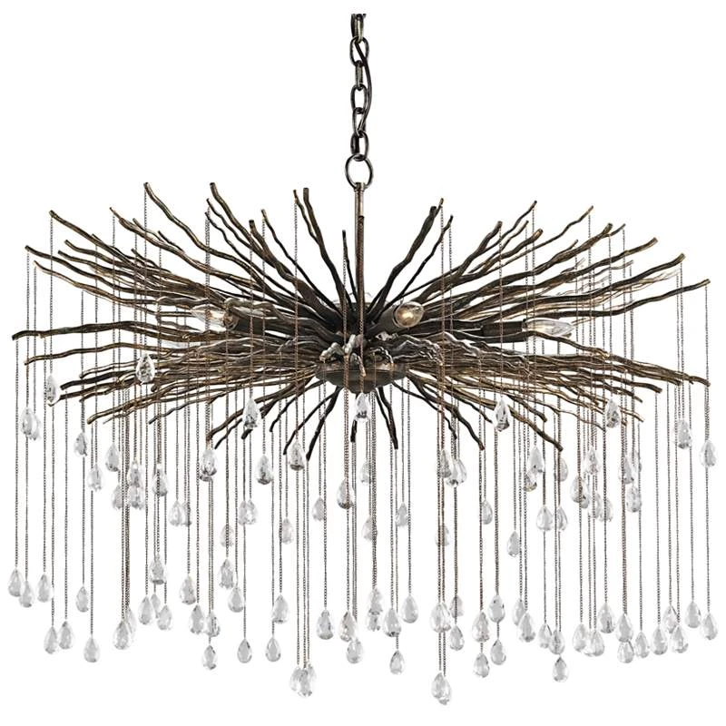 Currey And Company Fen 38" Wide Cupertino 6-Light Chandelier 4 Currey And Company Fen 38" Wide Cupertino 6-Light Chandelier - Image 2