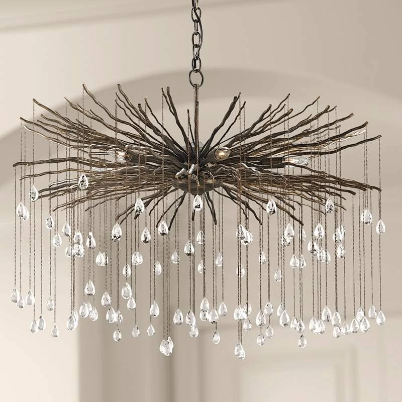 Currey And Company Fen 38" Wide Cupertino 6-Light Chandelier 3 Currey And Company Fen 38" Wide Cupertino 6-Light Chandelier