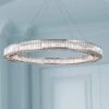 Cuvette 63" Wide Chrome And Crystal Pendant Light -Golden Lighting Shop cuvette 63 inch wide chrome and crystal pendant light 39v04cropped