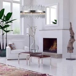 Dallas 32" Wide Chrome And Crystal Modern Chandelier 9 Dallas 32" Wide Chrome And Crystal Modern Chandelier -Golden Lighting Shop dallas 32 inch wide chrome and crystal modern chandelier 39v03views2