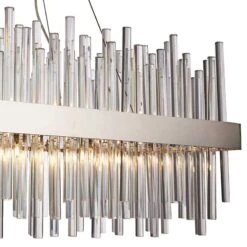 Dallas 36"W Chrome Crystal Kitchen Island Light Chandelier 8 Dallas 36"W Chrome Crystal Kitchen Island Light Chandelier -Golden Lighting Shop dallas 36 inchw chrome crystal kitchen island light chandelier 39v02views1