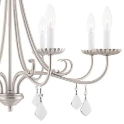 Daphne 29 3/4" Wide Brushed Nickel 8-Light Chandelier -Golden Lighting Shop daphne 29 and three quarter inch wide brushed nickel 8 light chandelier 69m12views1