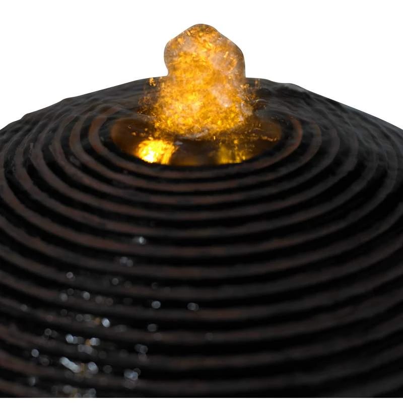 Dark Sphere 35 1/2" High LED Pillar Bubbler Fountain 7 Dark Sphere 35 1/2" High LED Pillar Bubbler Fountain - Image 5