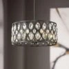Dealey 19" Wide Crystal Matte Black 5-Light Chandelier 2 Dealey 19" Wide Crystal Matte Black 5-Light Chandelier -Golden Lighting Shop dealey 19 inch wide crystal matte black 5 light chandelier 96e81cropped