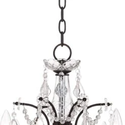 DeMallo 26" Wide Dark Bronze 6-Light Traditional Crystal Chandelier -Golden Lighting Shop demallo 26 inch wide dark bronze 6 light traditional crystal chandelier 4f449views2