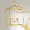 Denison 32"W 5-Light Gold Leaf Lantern Pendant Chandelier -Golden Lighting Shop denison 32 inchw 5 light gold leaf lantern pendant chandelier 577f0cropped
