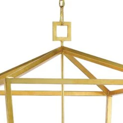 Denison 32"W 5-Light Gold Leaf Lantern Pendant Chandelier 9 Denison 32"W 5-Light Gold Leaf Lantern Pendant Chandelier -Golden Lighting Shop denison 32 inchw 5 light gold leaf lantern pendant chandelier 577f0views2