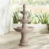Domanico 57" High Three Tier Sandstone Outdoor Fountain -Golden Lighting Shop domanico 57 inch high three tier sandstone outdoor fountain y6909cropped