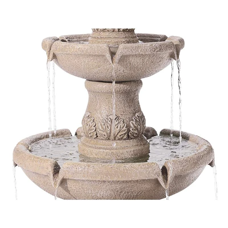 Domanico 57" High Three Tier Sandstone Outdoor Fountain 7 Domanico 57" High Three Tier Sandstone Outdoor Fountain - Image 5