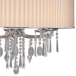 Golden Lighting Echelon 26 1/4" Wide Chrome And Crystal Shaded Chandelier -Golden Lighting Shop echelon 26 and one quarter inch wide chrome and crystal shaded chandelier 33r57views1