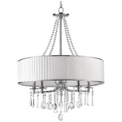 Golden Lighting Echelon 26 1/4" Wide Chrome And Crystal Shaded Chandelier -Golden Lighting Shop echelon 26 and one quarter inch wide chrome and crystal shaded chandelier 33r57views2