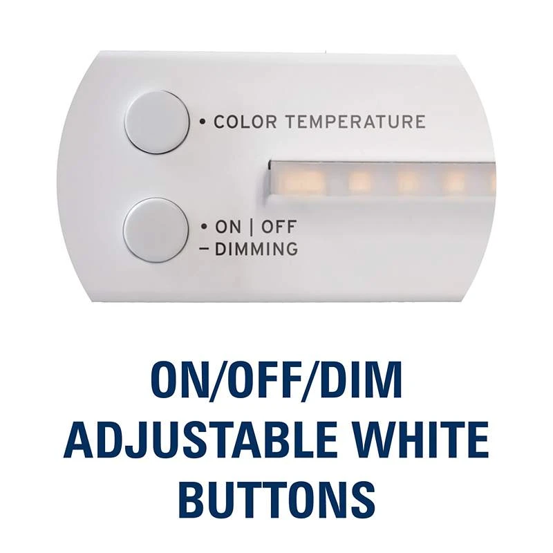 Edgy 18" Wide White Edge-Lit LED Under Cabinet Light 4 Edgy 18" Wide White Edge-Lit LED Under Cabinet Light - Image 2