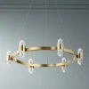 Elan Arabella 26 1/2" Wide Gold 12-Light LED Crystal Pendant