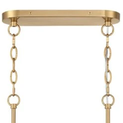 Ella 38 3/4" Wide Soft Gold Crystal Island Pendant Light -Golden Lighting Shop ella 38 and three quarter inch wide soft gold crystal island pendant light 435h2views4