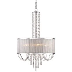 Ellisia 19 3/4" Wide Crystal Chandelier -Golden Lighting Shop ellisia 19 and three quarter inch wide crystal chandelier 4j443