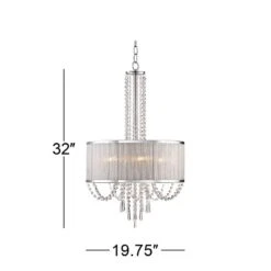 Ellisia 19 3/4" Wide Crystal Chandelier -Golden Lighting Shop ellisia 19 and three quarter inch wide crystal chandelier 4j443views4