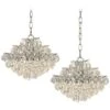 Essa 12" Wide Chrome 2-Light Swag Chandelier