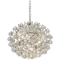 Essa 12" Wide Chrome 2-Light Swag Chandelier -Golden Lighting Shop essa 12 inch wide chrome 2 light swag chandelier 29c22views5