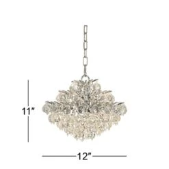 Essa 12" Wide Chrome 4-Light Swag Chandelier -Golden Lighting Shop essa 12 inch wide chrome 4 light swag chandelier 29c41views6