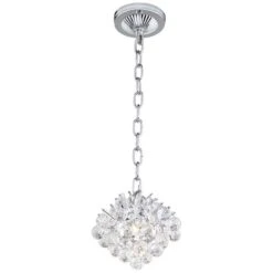 Essa 8" Wide Chrome And Crystal Mini Chandelier 9 Essa 8" Wide Chrome And Crystal Mini Chandelier -Golden Lighting Shop essa 8 inch wide chrome and crystal mini chandelier 8f159views1